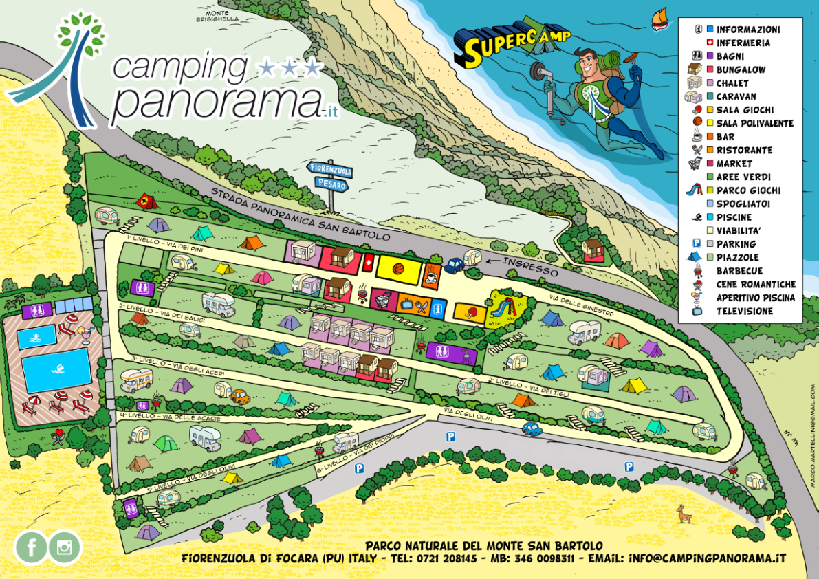 Camping Panorama mappa